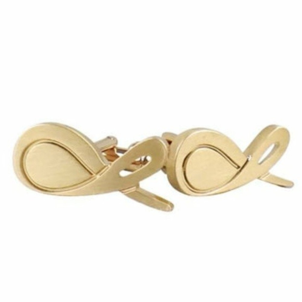 SEBASTIAN CRUZ COUTUREROSE GOLD SIGNATURE CUFFLINKS